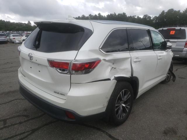 5TDJKRFH9GS251073 - 2016 TOYOTA HIGHLANDER Білий фото 4