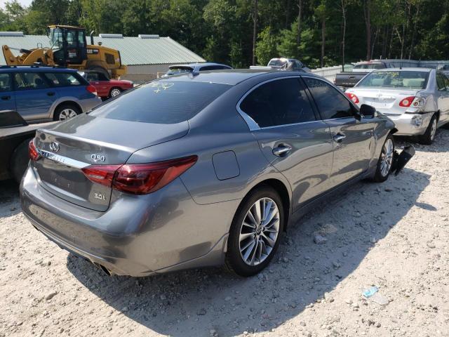 JN1EV7AR4KM555335 - 2019 INFINITI Q50 LUXE GRAY photo 4