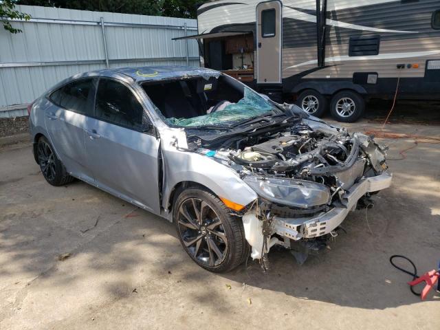 2HGFC2F89KH605337 - 2019 HONDA CIVIC SPOR SILVER photo 1