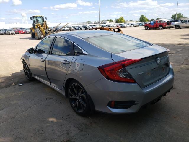 2HGFC2F89KH605337 - 2019 HONDA CIVIC SPOR SILVER photo 3