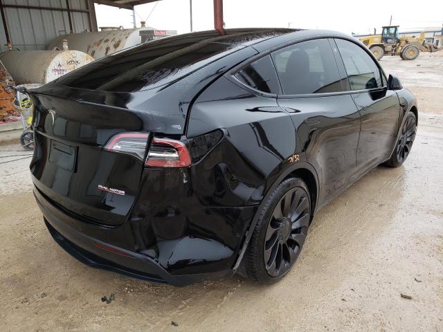 7SAYGDEF7NF391145 - 2022 TESLA MODEL Y أسود صورة 4