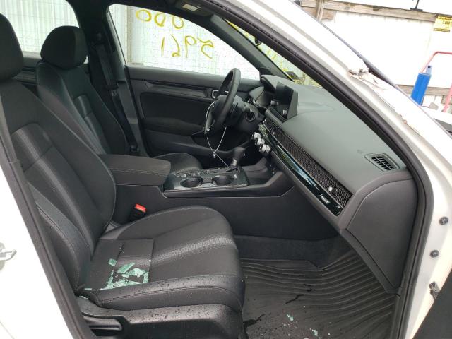 2HGFE2F51NH573794 - 2022 HONDA CIVIC SPOR WHITE photo 5