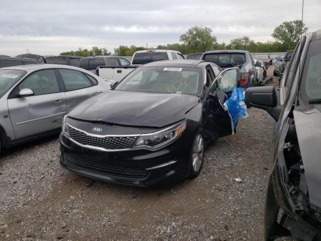 5XXGU4L37JG231011 - 2018 KIA OPTIMA EX BLACK photo 2