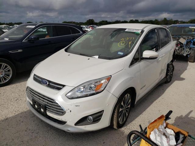 1FADP5DU7JL101906 - 2018 FORD C-MAX TITA WHITE photo 2