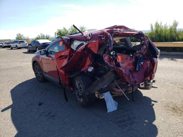 5J6RW1H82MA006253 - 2021 HONDA CR-V EXL RED photo 3