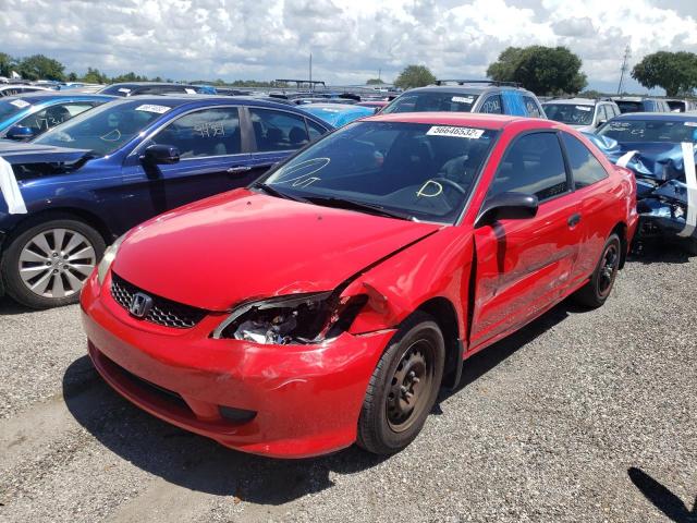 1HGEM22104L018130 - 2004 HONDA CIVIC DX VP  photo 2