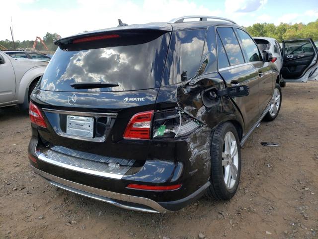 4JGDA5HBXEA421416 - 2014 MERCEDES-BENZ ML 350 4MA BLACK photo 4