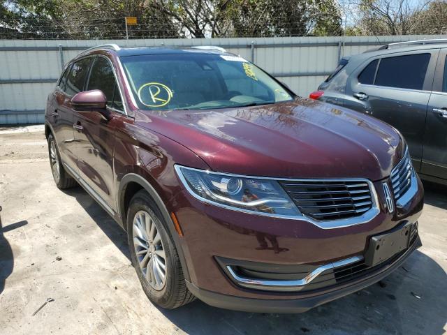 2LMPJ8KPXHBL40299 - 2017 LINCOLN MKX SELECT MAROON photo 1