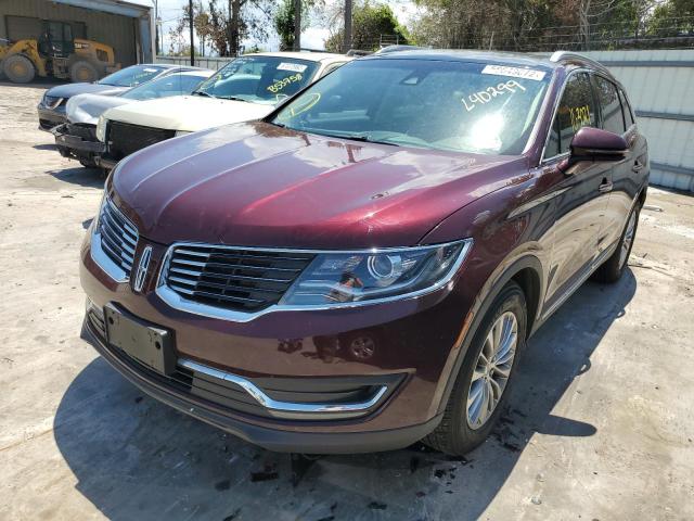 2LMPJ8KPXHBL40299 - 2017 LINCOLN MKX SELECT MAROON photo 2