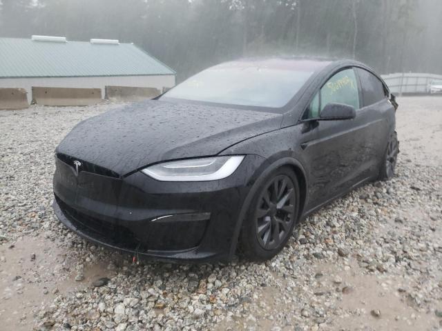 7SAXCBE69NF343660 - 2022 TESLA MODEL X BLACK photo 2