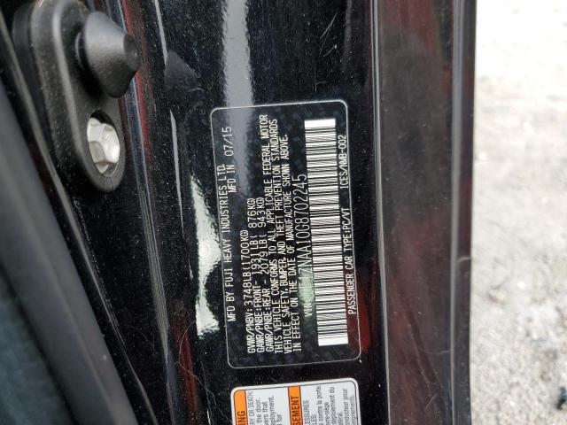 JF1ZNAA10G8702245 - 2016 TOYOTA SCION FR-S BLACK photo 10