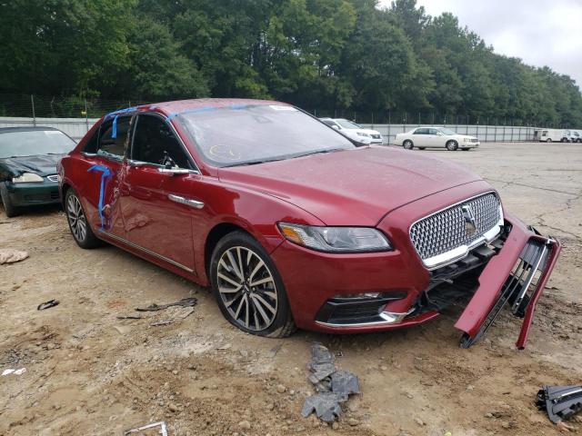 1LN6L9SPXJ5602159 - 2018 LINCOLN CONTINENTA RED photo 1