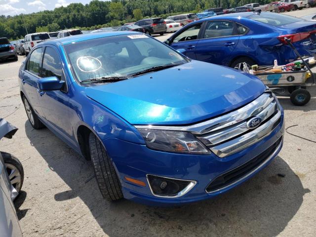 3FAHP0JG3CR230474 - 2012 FORD FUSION SEL BLUE photo 1