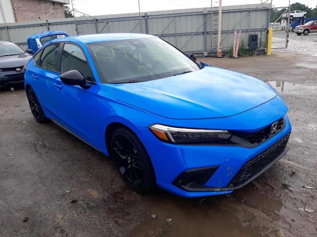 19XFL2H87NE014922 - 2022 HONDA CIVIC SPOR BLUE photo 1