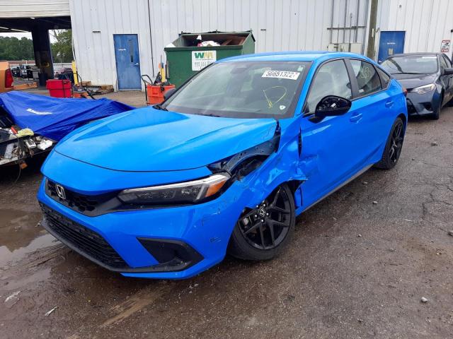 19XFL2H87NE014922 - 2022 HONDA CIVIC SPOR BLUE photo 2