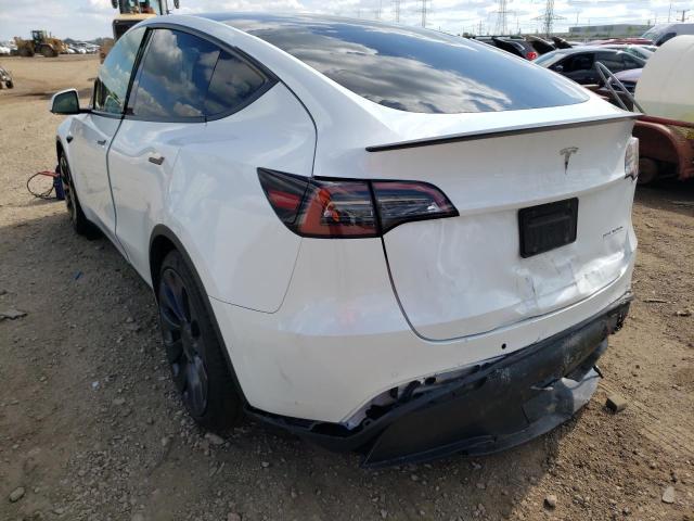 5YJYGDEF6MF261711 - 2021 TESLA MODEL Y Белый фото 3