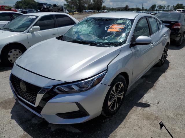 3N1AB8CV0NY254795 - 2022 NISSAN SENTRA SV SILVER photo 2