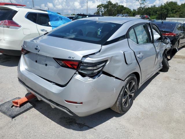 3N1AB8CV0NY254795 - 2022 NISSAN SENTRA SV SILVER photo 4