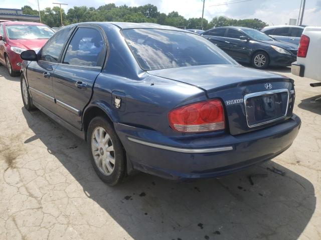 KMHWF35H44A068404 - 2004 HYUNDAI SONATA GLS BLUE photo 3