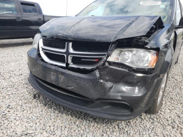 2C4RDGBG2JR296225 - 2018 DODGE GRAND CARA BLACK photo 9