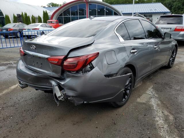 JN1EV7ARXJM437076 - 2018 INFINITI Q50 LUXE GRAY photo 4