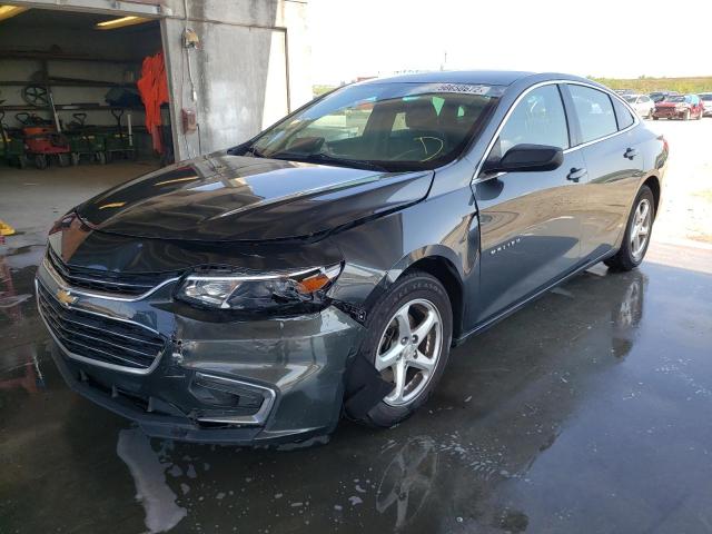 1G1ZB5ST1HF286710 - 2017 CHEVROLET MALIBU LS GRAY photo 2