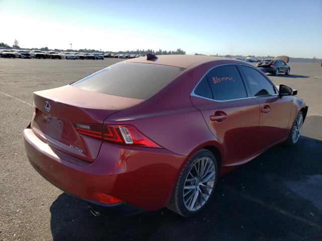 JTHBF1D2XF5081883 - 2015 LEXUS IS 250 RED photo 4