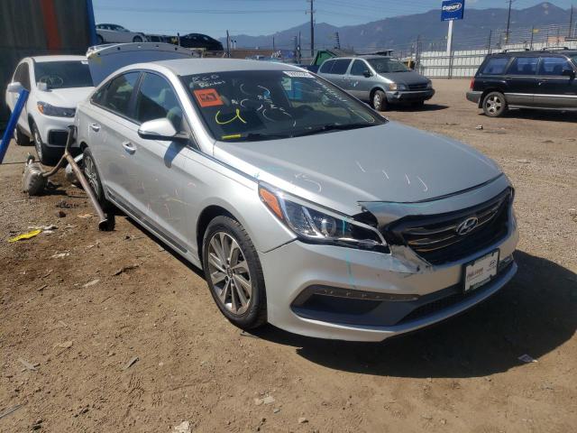 5NPE34AB1HH536118 - 2017 HYUNDAI SONATA SPO SILVER photo 1