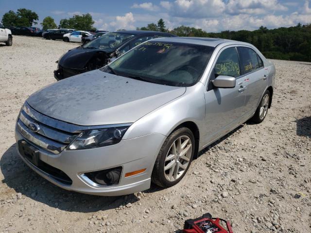 3FAHP0JGXCR120313 - 2012 FORD FUSION SEL SILVER photo 2