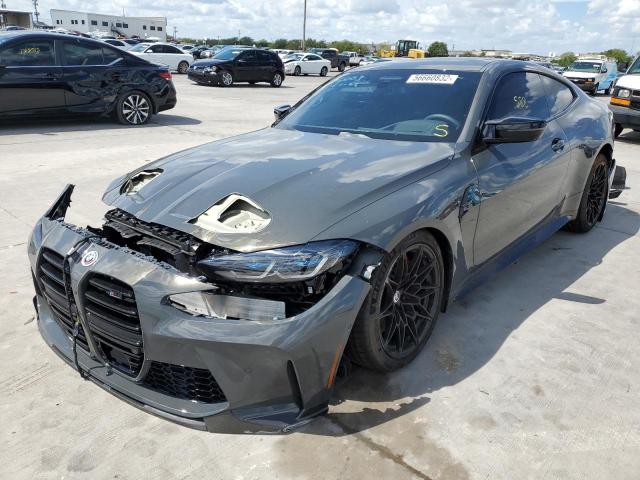 WBS43AZ03NCK73076 - 2022 BMW M4 COMPETI GRAY photo 2