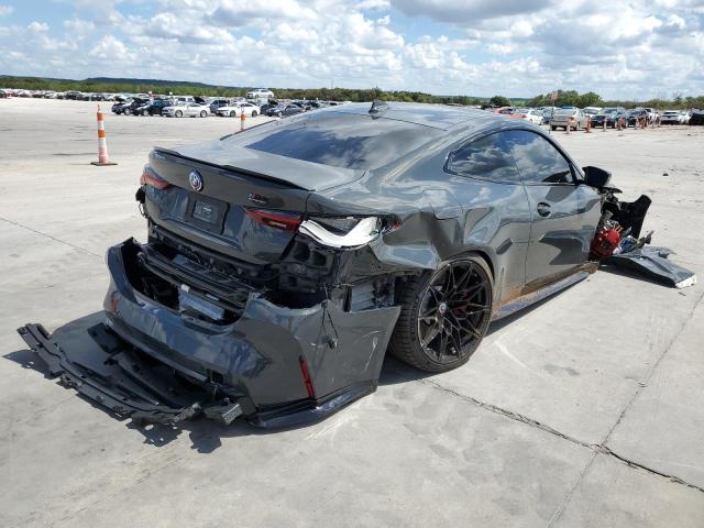 WBS43AZ03NCK73076 - 2022 BMW M4 COMPETI GRAY photo 4