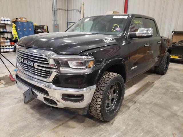 1C6SRFJT2LN227747 - 2020 RAM 1500 LARAM BLACK photo 2