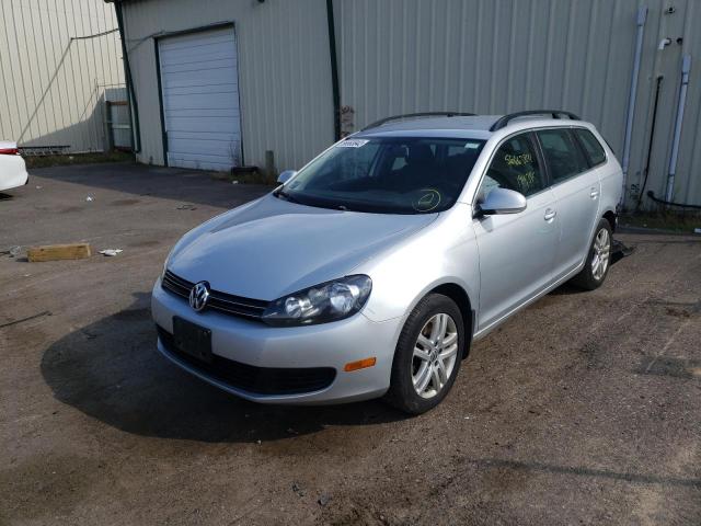 3VWPL7AJ2CM641140 - 2012 VOLKSWAGEN JETTA TDI SILVER photo 2