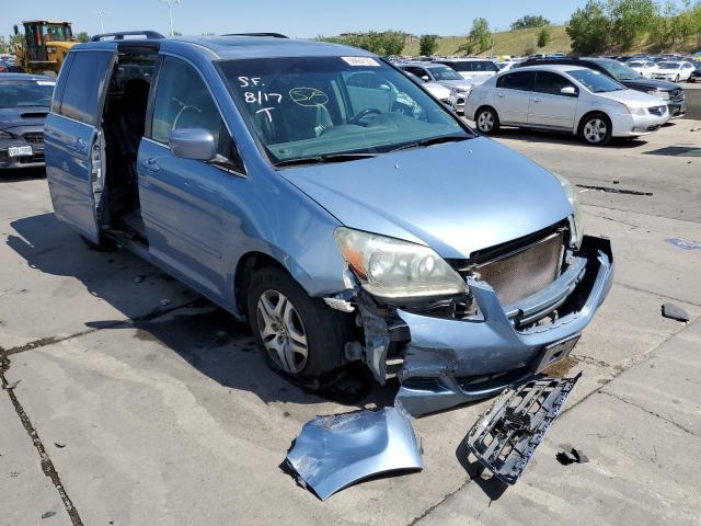 5FNRL38786B004678 - 2006 HONDA ODYSSEY EX BLUE photo 1