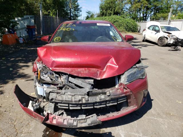 4T1BK1FK9HU582374 - 2017 TOYOTA CAMRY XSE RED photo 9