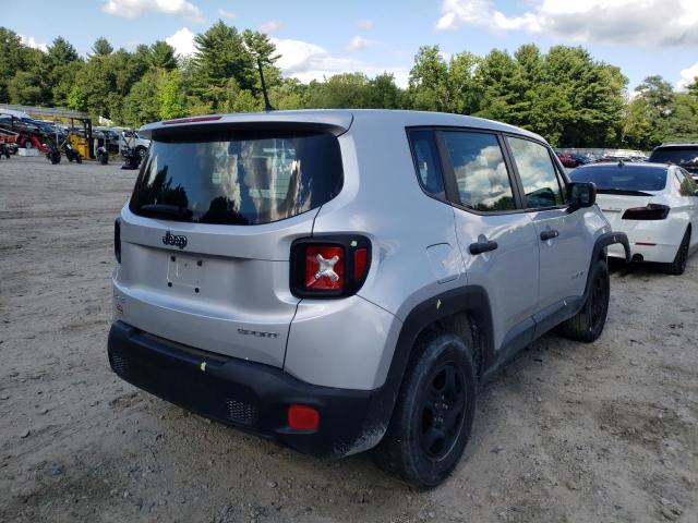 ZACCJBAH8HPF06286 - 2017 JEEP RENEGADE S SILVER photo 4