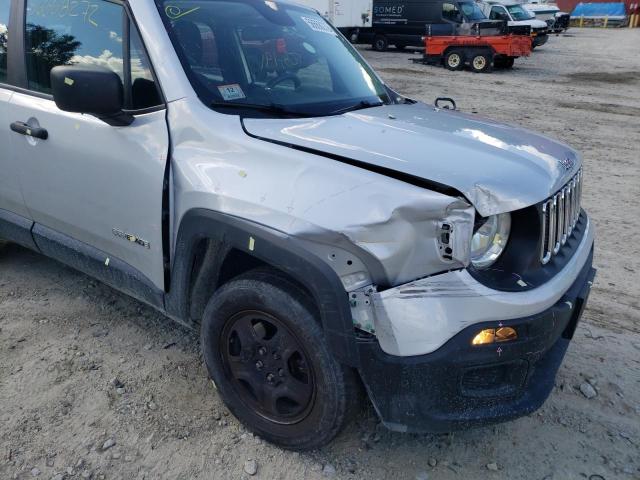 ZACCJBAH8HPF06286 - 2017 JEEP RENEGADE S Gümüş foto 9
