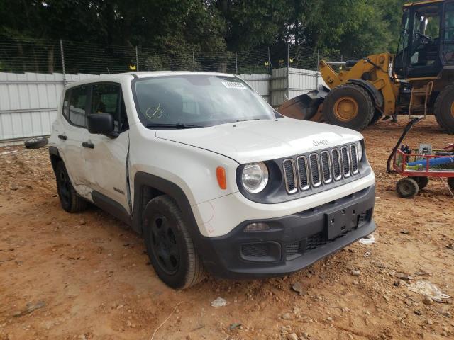 ZACCJAAB3HPF12132 - 2017 JEEP RENEGADE S WHITE photo 1