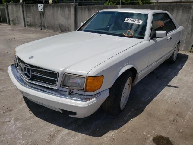 WDBCA45E2MA586155 - 1991 MERCEDES-BENZ 560 SEC WHITE photo 2