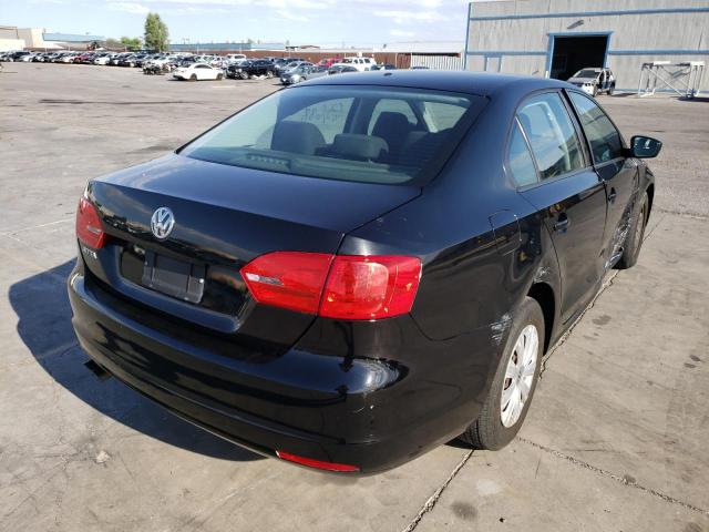 3VW2K7AJ7CM427371 - 2012 VOLKSWAGEN JETTA BASE შავი ფოტო 4