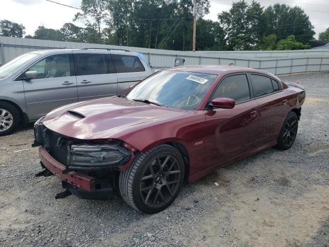 2C3CDXGJ0KH662057 - 2019 DODGE CHARGER SC BURGUNDY photo 2