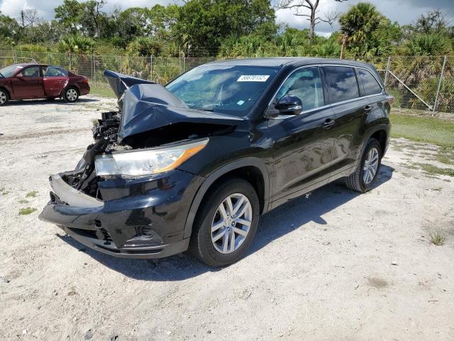 5TDZARFH8ES006414 - 2014 TOYOTA HIGHLANDER BLACK photo 2