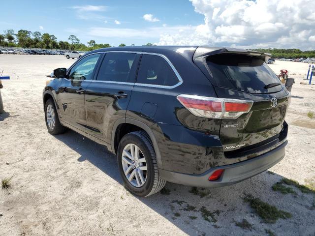 5TDZARFH8ES006414 - 2014 TOYOTA HIGHLANDER BLACK photo 3