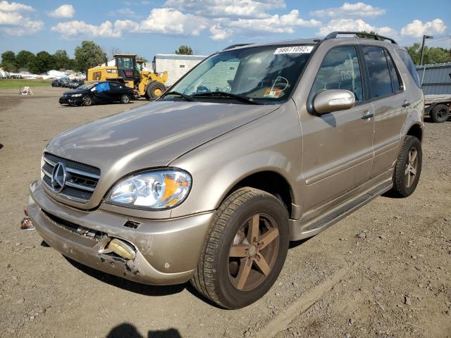 4JGAB75E73A395140 - 2003 MERCEDES-BENZ ML 500 BEIGE photo 2