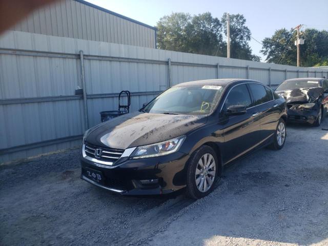 1HGCR3F81EA011349 - 2014 HONDA ACCORD EXL BLACK photo 2