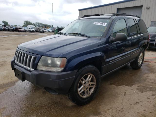 1J4GW48SX4C136399 - 2004 JEEP GR CHEROKE BLUE photo 2