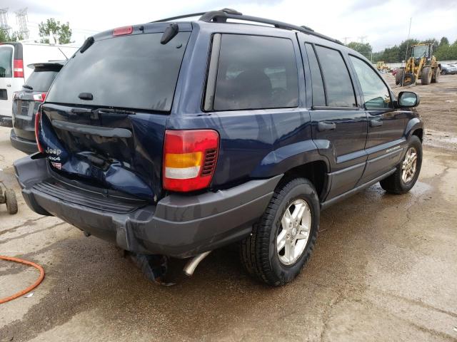 1J4GW48SX4C136399 - 2004 JEEP GR CHEROKE BLUE photo 4