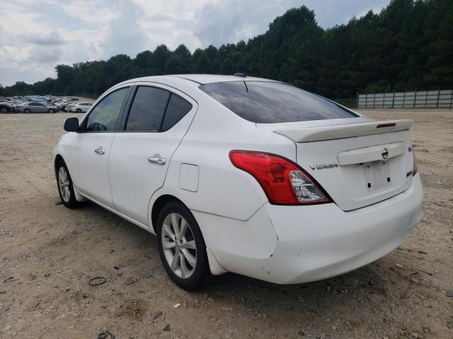 3N1CN7AP1EL808549 - 2014 NISSAN VERSA S WHITE photo 3