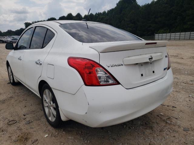 3N1CN7AP1EL808549 - 2014 NISSAN VERSA S WHITE photo 9