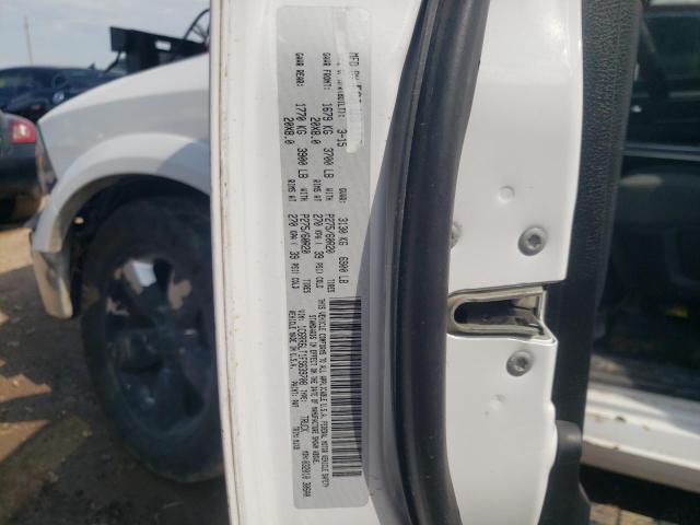 1C6RR6LT1FS639708 - 2015 RAM 1500 SLT WHITE photo 10